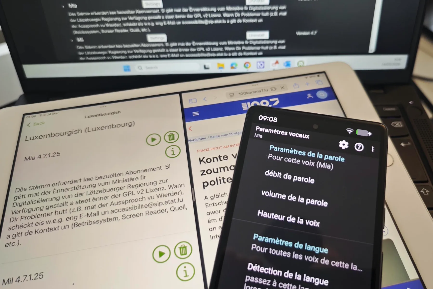 Mia et Mil, deux voix de synthese en luxembourgeois